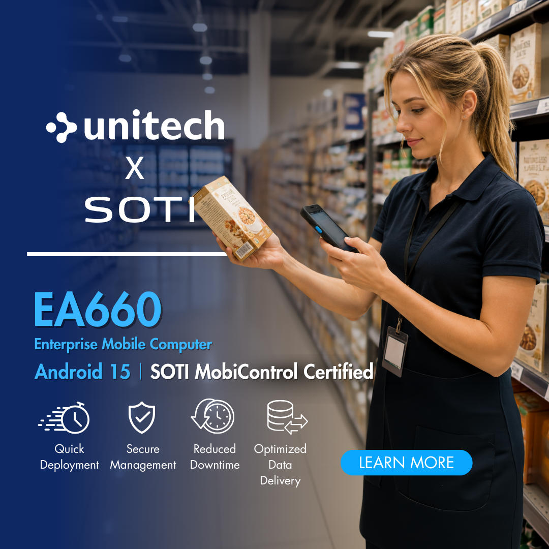 Unitech EA660 with Android 15 Is Now SOTI MobiControl Certified!