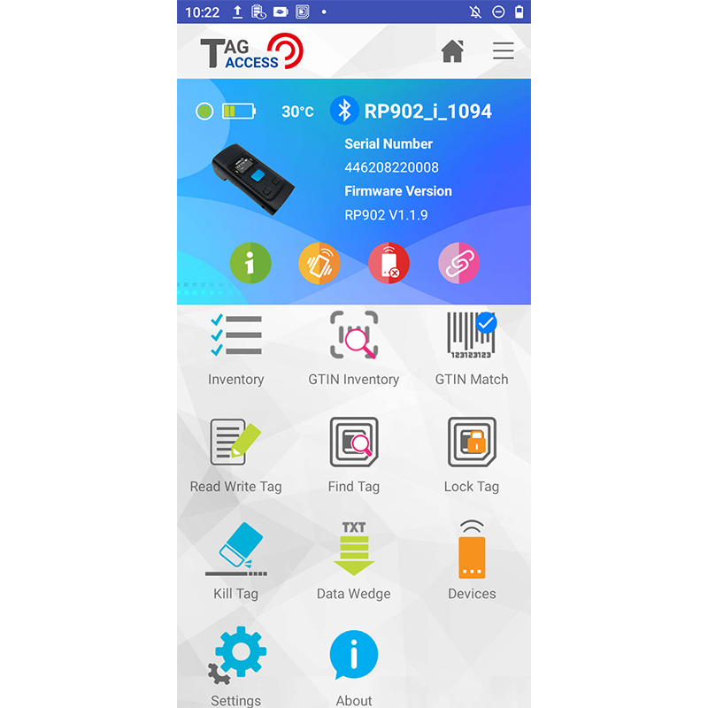 TagAccess Powerful RFID application for Android, iOS, and Windows ...